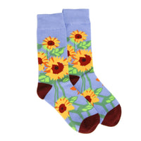 Vibrant sunflower socks